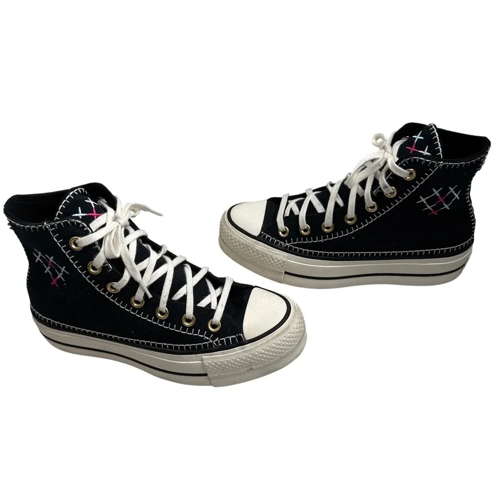 Converse Chuck Taylor All Star LIFT HI Crafted‎ Stitching Women's 6 A08731C